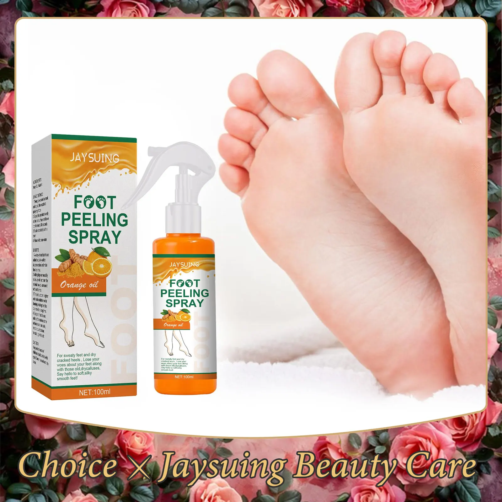 

Foot Exfoliating Spray Anti Drying Crack Heel Remove Calluses Eliminate Dead Skin Repair Soften Moisturizing Foot Peeling Liquid