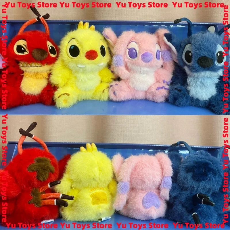 متوفر في المخزون Miniso Disney Stitch Ruben Angel Leroy مجموعة دمى قطيفة على شكل شخصية أنيمي مجموعة هدايا زينة لعبة قطيفة لطيفة #3