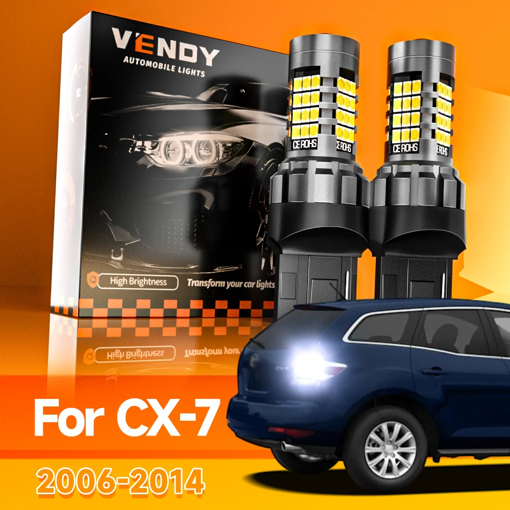 2 uds para Mazda CX-7 CX 7 CX7 ER 2006-2014 luz LED de marcha atrás lámpara de respaldo 2007 2008 2009 2010 2011 2012 2013 accesorios Canbus