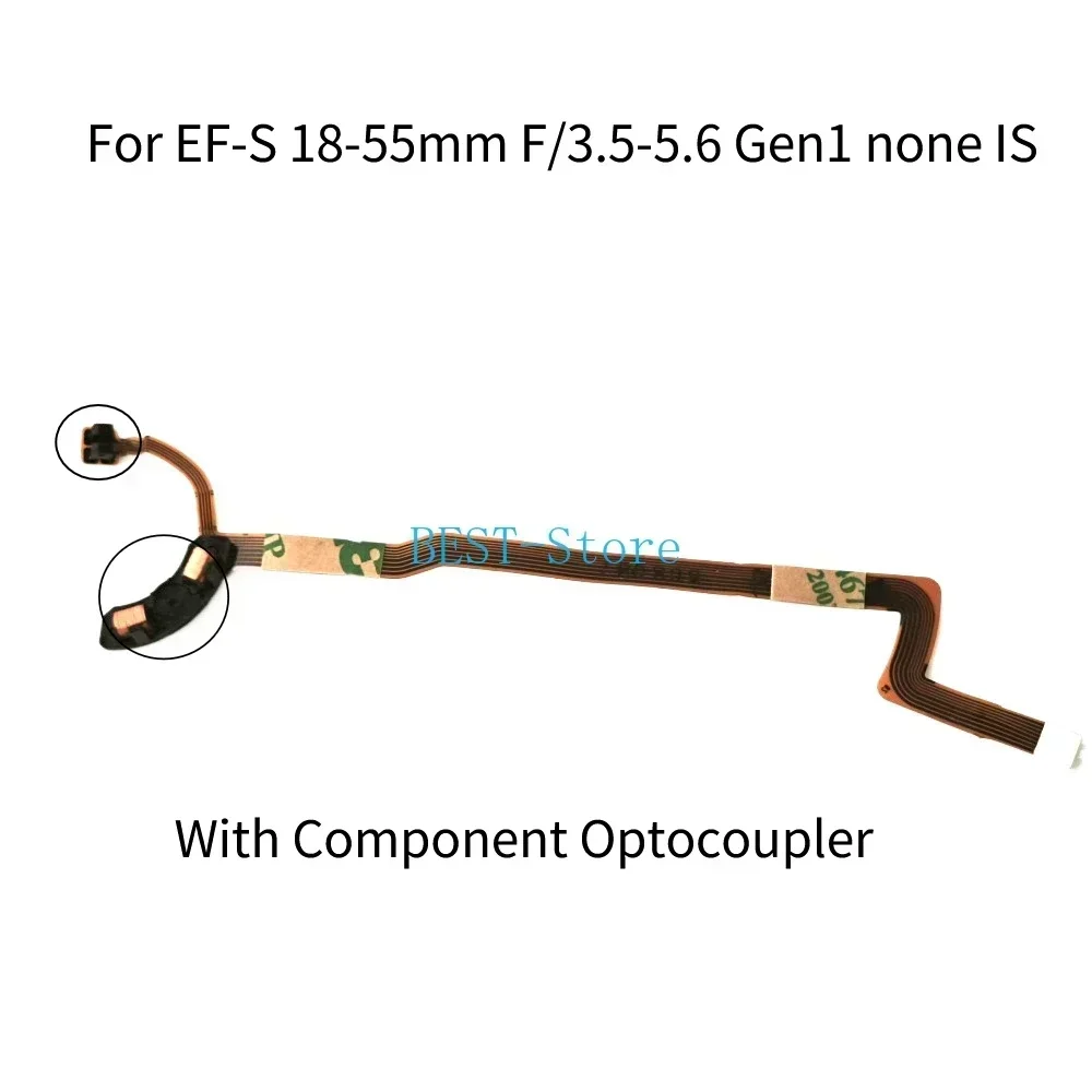 New Lens Aperture FPC Flex Cable with Component Optocoupler for Canon EF-S 18-55mm 18-55 mm F/3.5-5.6 Gen1 Repair Accessories