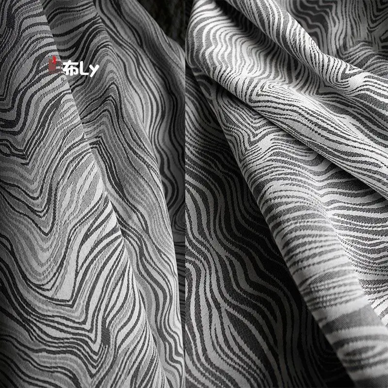 Light Luxury Irregular Jacquard Fabric Modern Minimalist For Sofa Pillow Dress Designer
