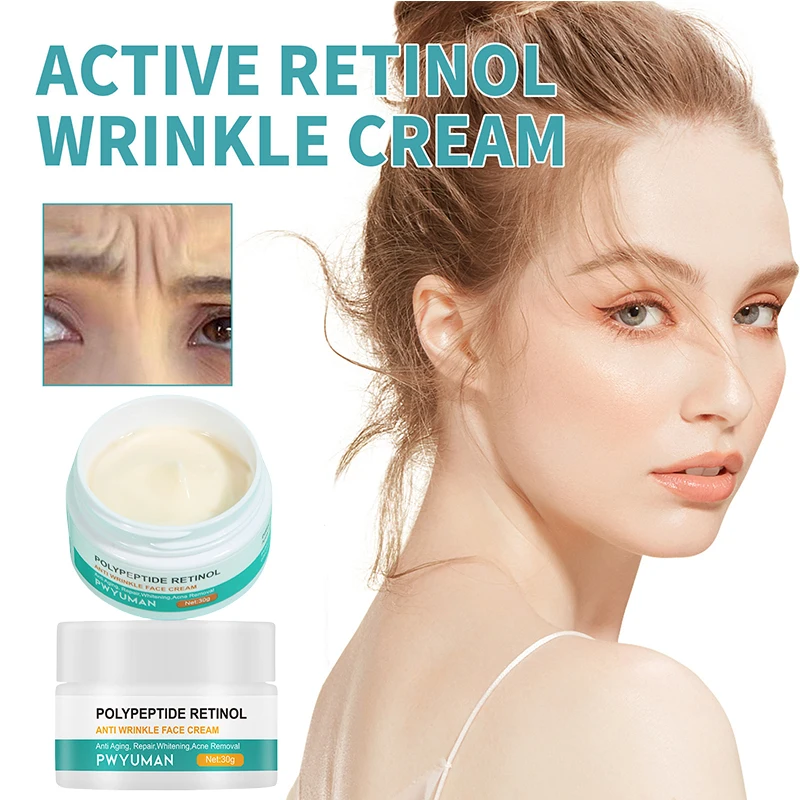 Retinol Anti-Wrinkle Facial Cream Smooth Fine Lines Face Lifting AntiAging Lightenin Firming Moisturize Beauty  Korean Skin Care