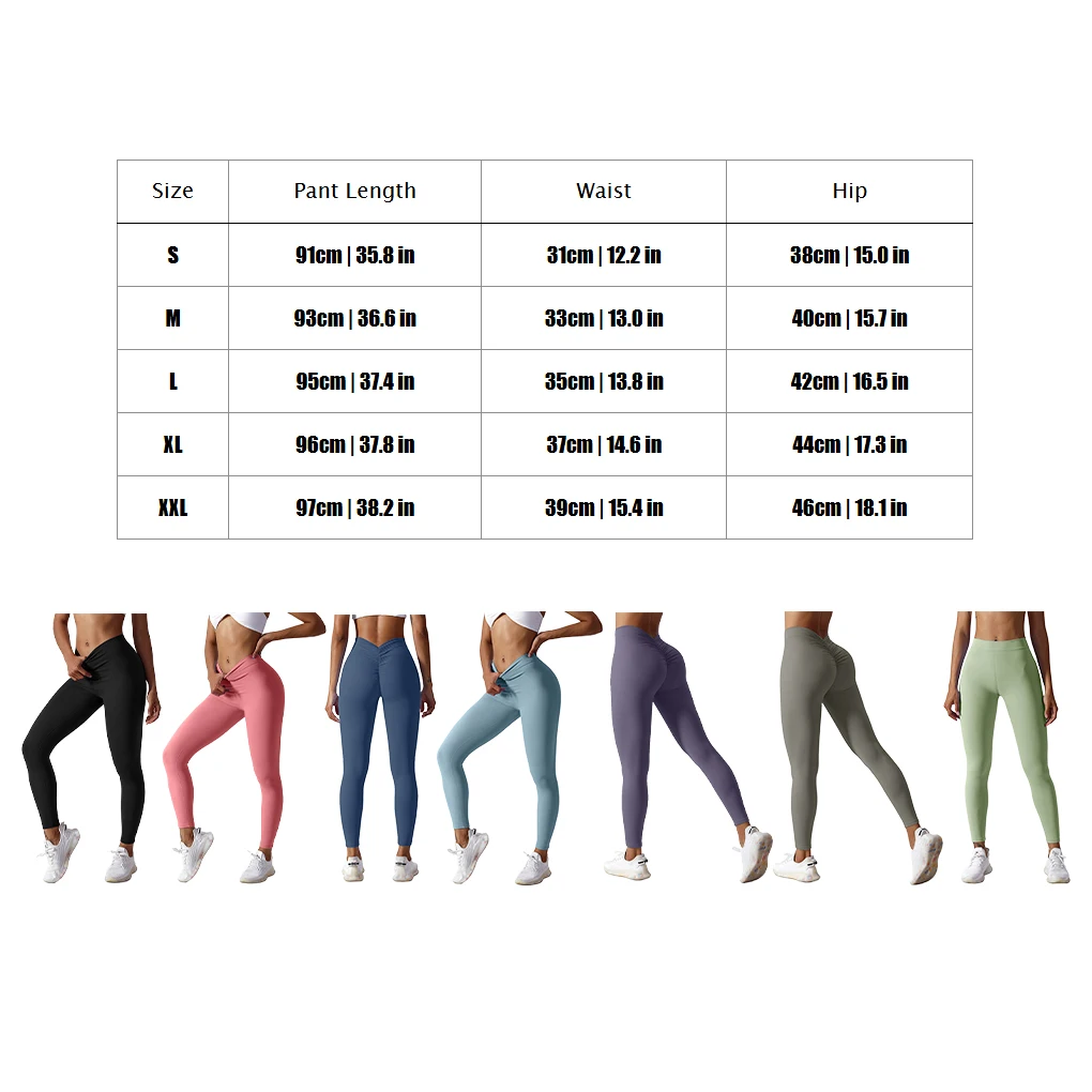 Pantalones de Yoga sexys para mujer, Leggings elásticos de cintura alta, Push Up, versátiles, de cintura alta, color negro, L