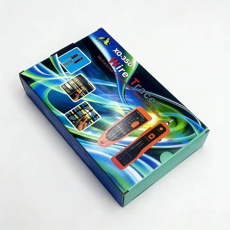 XQ-350 LAN Network Cable Tester Cat5 Cat6 RJ45 UTP STP Detector Line Finder Telephone Wire Tracker Tracer Diagnose Tone Tool Kit