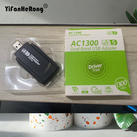 Wi-Fi Dongle USB Adapter Dual Band 2.4G/5Ghz 1300M  802.11AC Powerful Antenna Wireless For Win7/10/11 PC/Laptop Driver Free