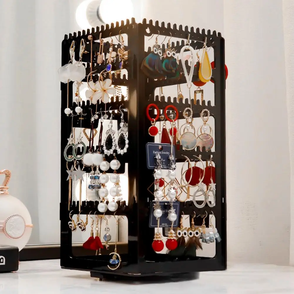 

Dropshipping!! Jewelry Storage Box Multi-layer Hollow Large Capacity Jewelry Storage Earring Jewelry Display Rack for Home