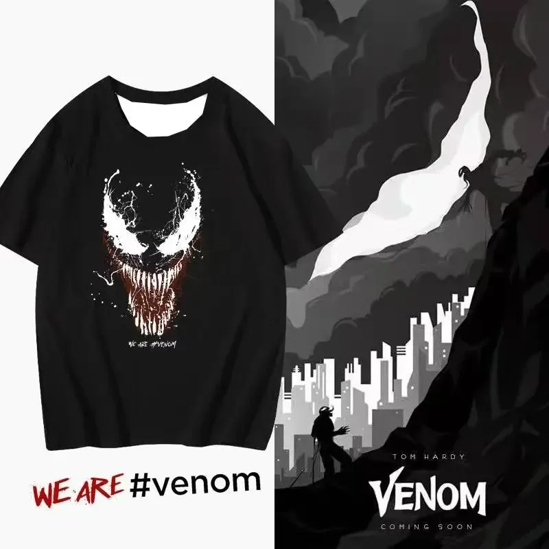 

2025 Summer Special Hot Venom Short Sleeve T-shirt Loose Casual Comfortable Breathable Short Sleeve T-shirt Fashion Style