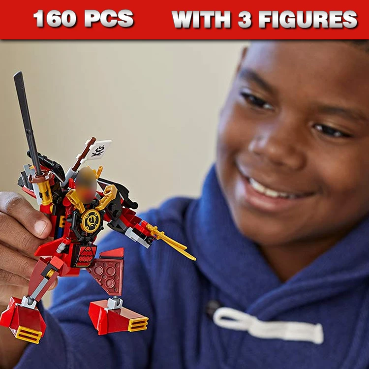 

160pcs The Samurai Robots Warrior Battle Machine 11327 Building Blocks Sets Bricks Compatible with Model