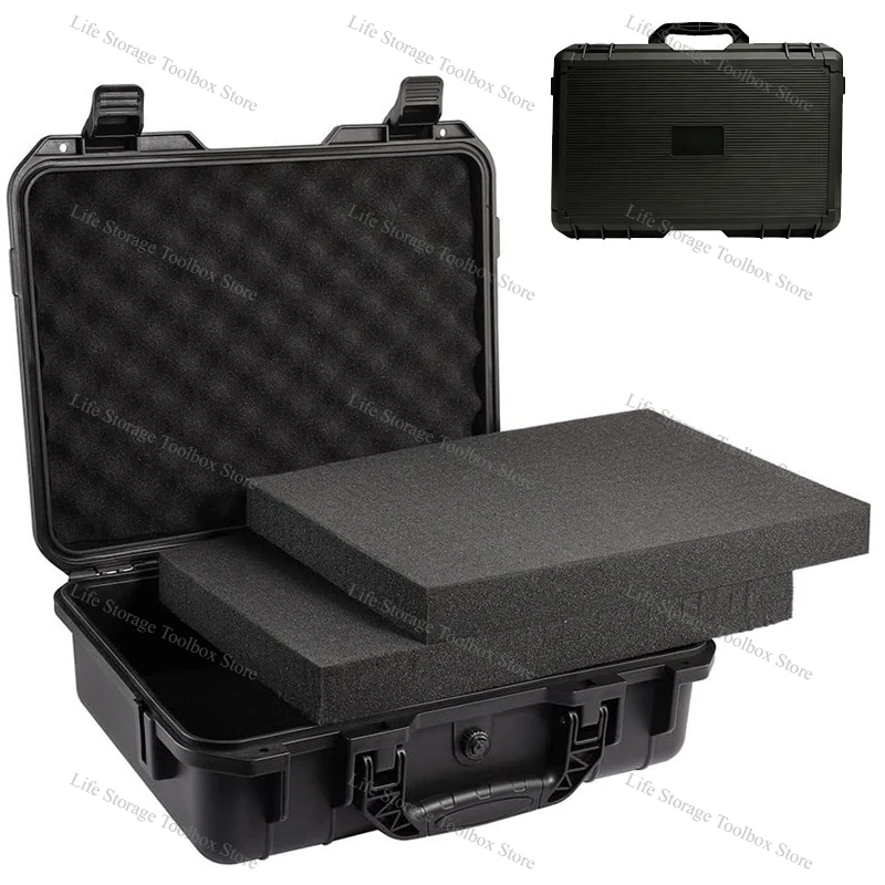Plastic Tool box Sealed Waterproof Hard Case large Safety plastic case Hardware Tool Box Organizer Large Hard Case with Foam