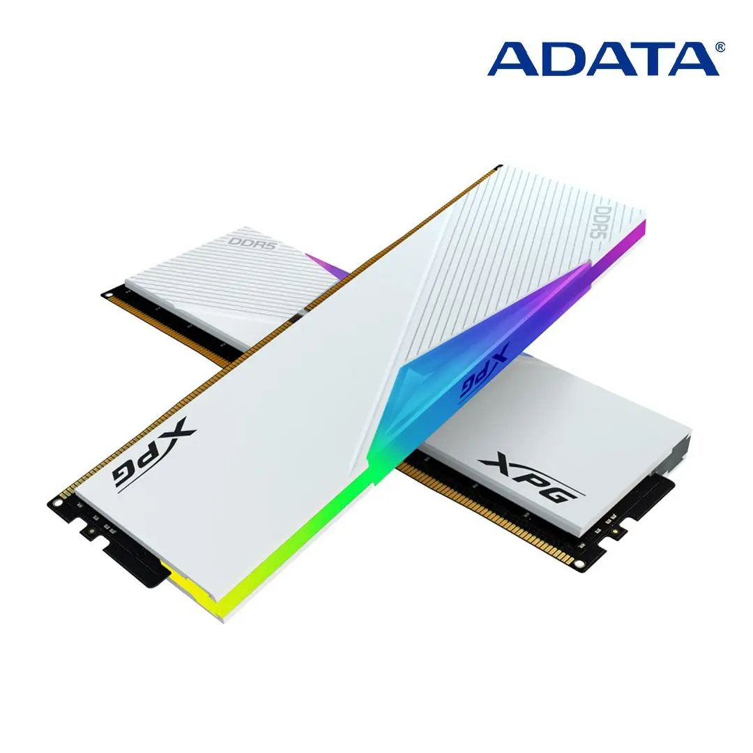 ADATA XPG DDR5-6000 CL30 LANCER RGB White Package (32GB(16Gx2)) Memory for RAM Desttop