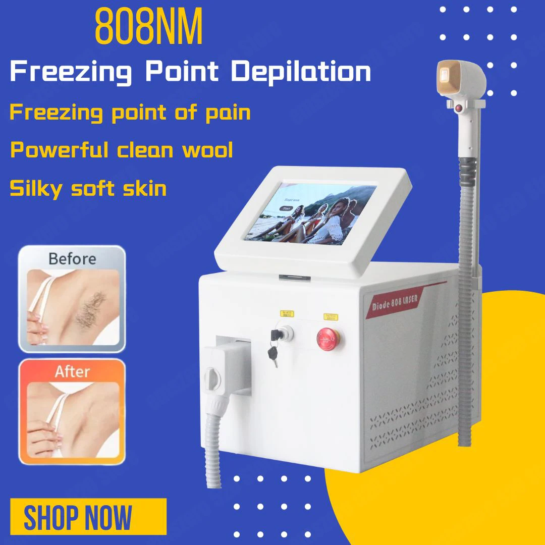 Factory Price Ice Platinum Triple Wavelength 755 808 1064 Diode Laser Hair Removal Machine Household Use and Salons