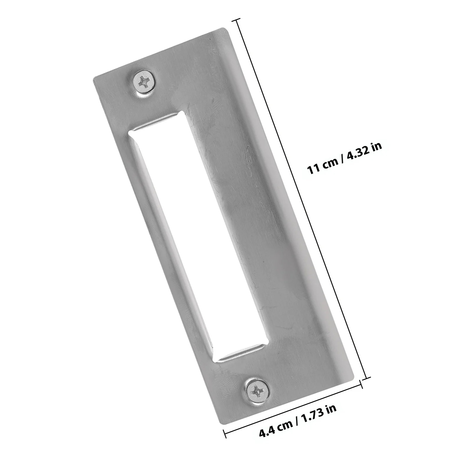 Plaques de frappe en acier inoxydable, Kit d'installation de pêne dormant, plaque de renfort de porte Durable pour porte d'entrée, 5 pièces