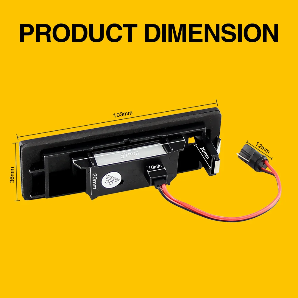 2ps BMW LED مصباح ترخيص Canbus لسيارات BMW E81 E87 E63 E64 M6 E85 E86 Z4 F12 F13 F20 K48 الأبيض LED رقم لوحة ترخيص ضوء