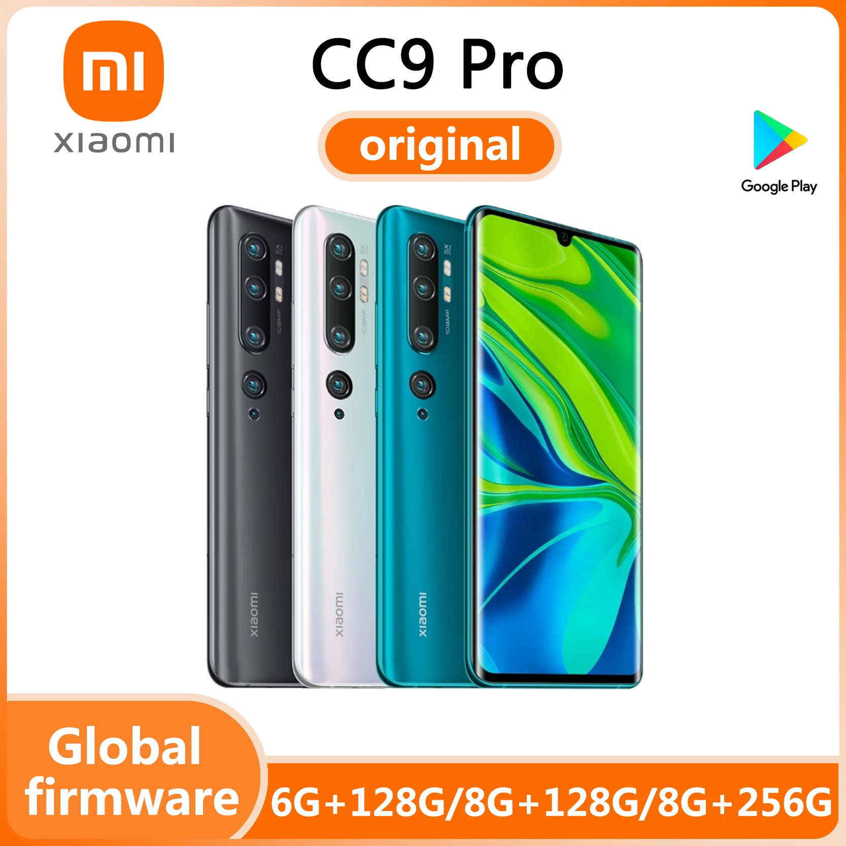 Xiao mi mi หมายเหตุ 10 4G CC9 Pro โทรศัพท์มือถือ Snapdragon 730G 5260mAh แบตเตอรี่ 6.47 นิ้วจอแสดงผล AMOLED 30W QCused โทรศัพท์