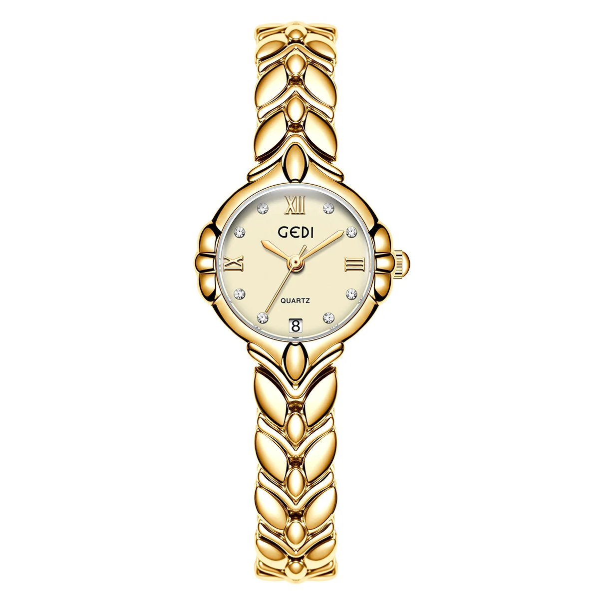 Squisito orologio da polso con orecchio di grano, stile giapponese, calendario al quarzo impermeabile, orologio da donna, orologio da lavoro, confezione regalo