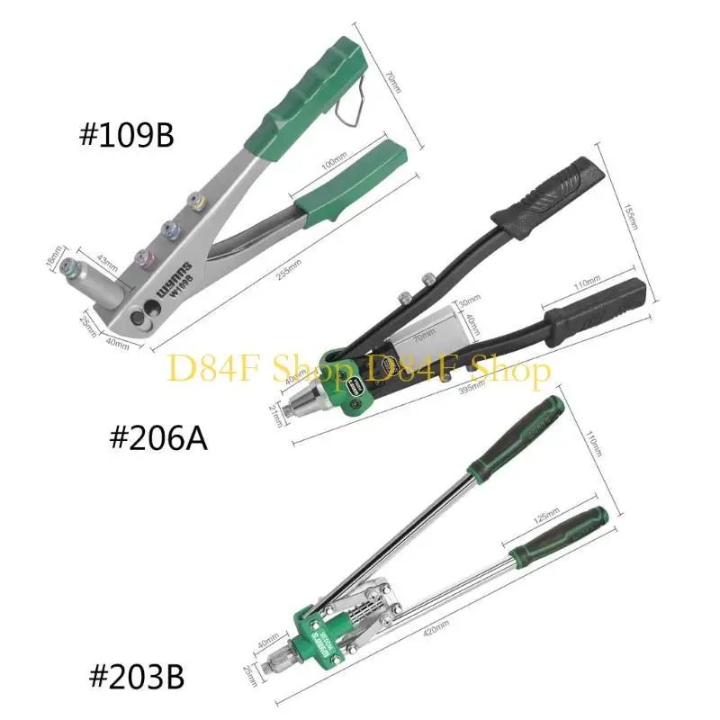 D84F Metallbearbeitung Manuelle Riveter Mutter Werkzeug Für Hand Blind Riveter Niet Pull Kappe