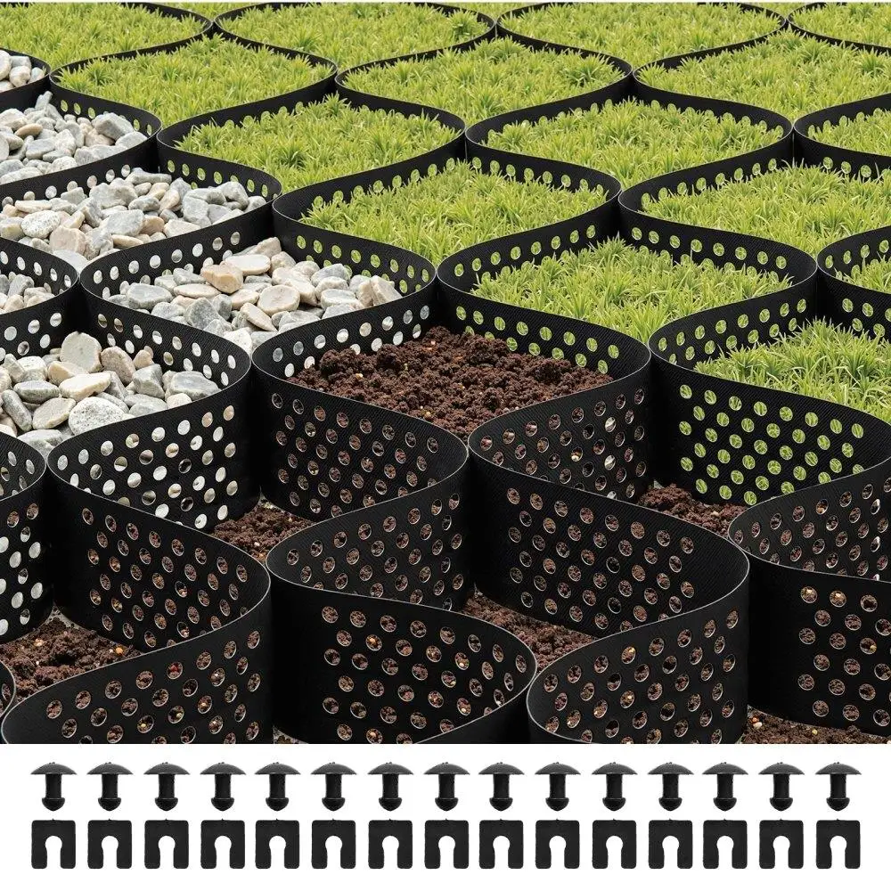 4-Inch Durable Geogrid for Driveway Landscape Soil Stabilization Essential Geotextile Home Improvement Earthwork Product