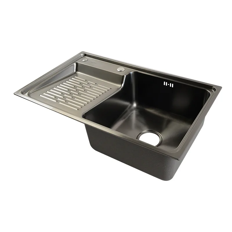 304 stainless steel black balcony laundry pool integrated basin washboard laundry sink balcony metal wash basin