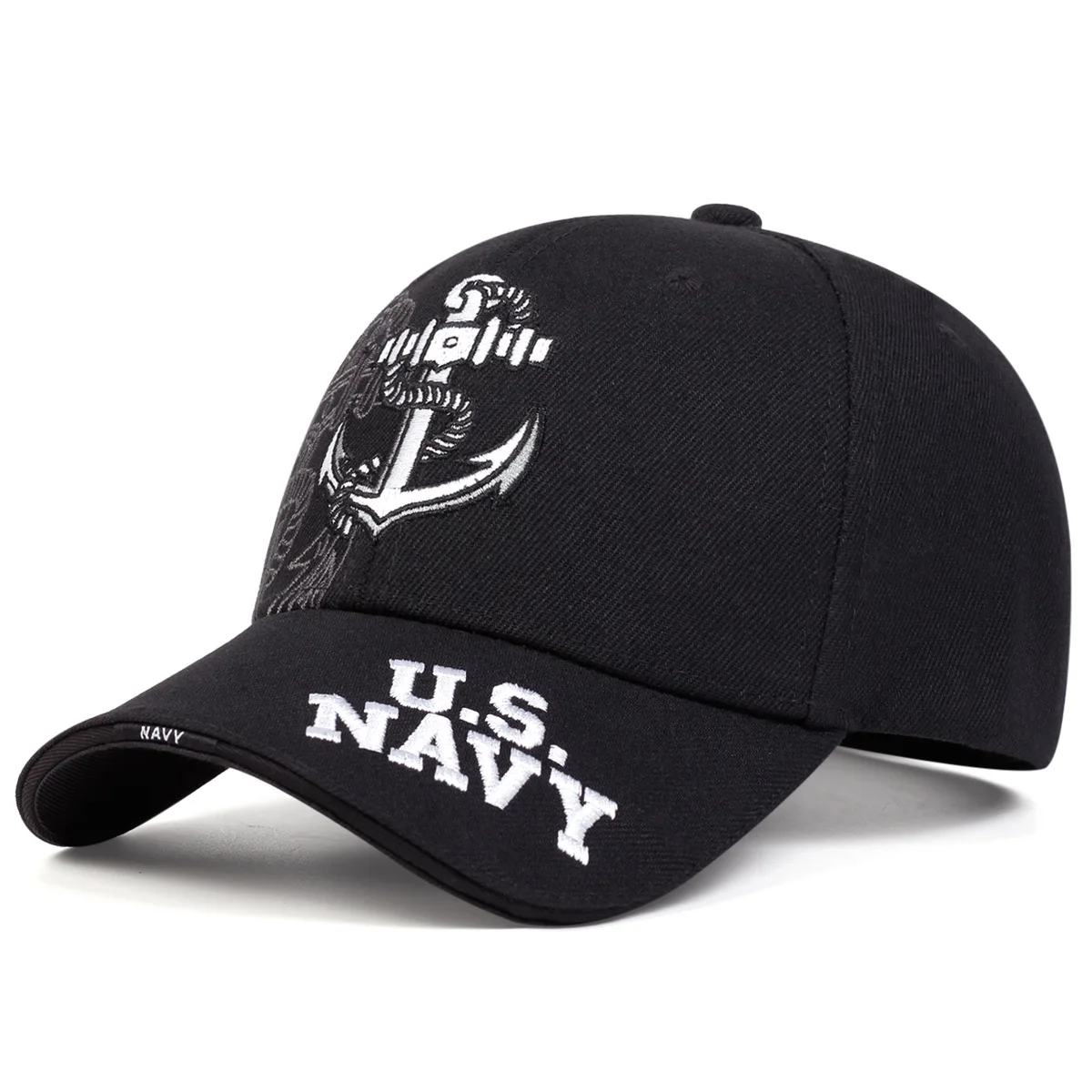 

Outdoor mountaineering sports fashion cartoon baseball cap breathable boat anchor logo embroidered truck driver cap