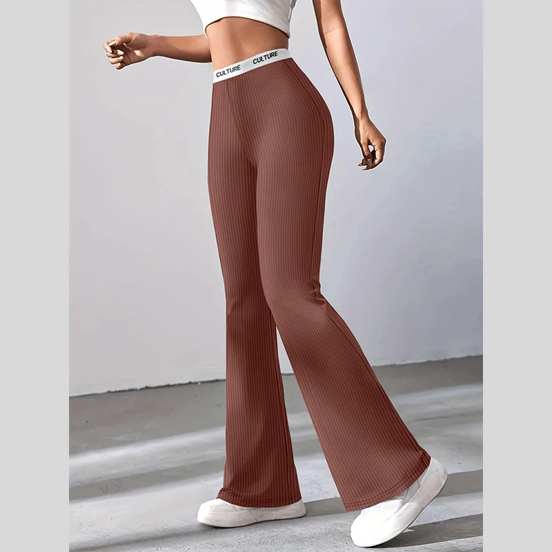 Ladies Trousers Temperament Commuter Wide Leg Micro Flared Trousers Fashion Draped Ladies Nine Minute Drag Trousers