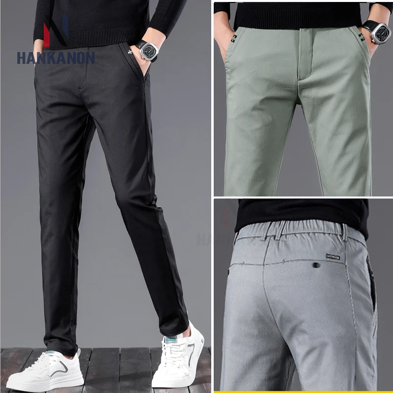 Frühling Sommer Freizeit hose, Herren koreanischen Stil lose elastische britische Business-Hose, Jugend dünne elastische Taille