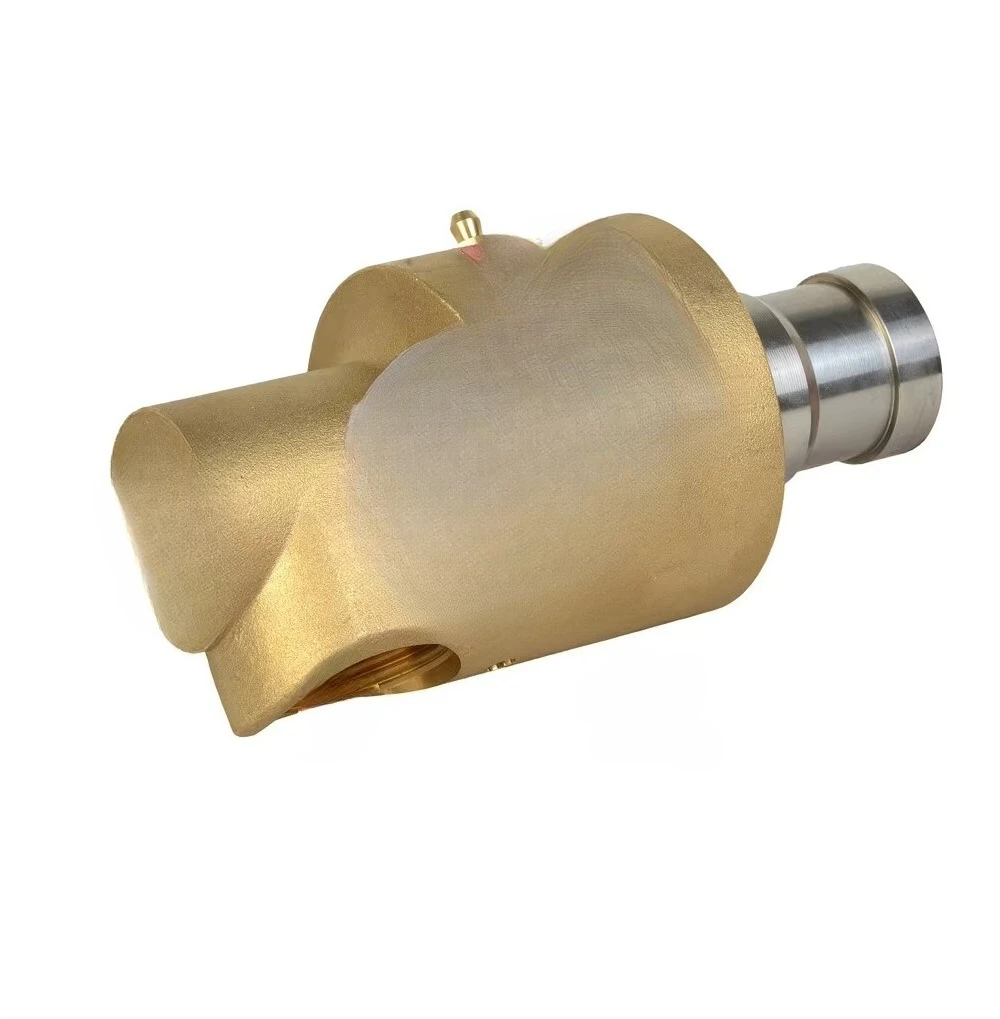 Hot Sale Copper Alloy Shell Rotary Joint with Double Bearing Spacing Support High Pressure Water Painting Surface Treatment