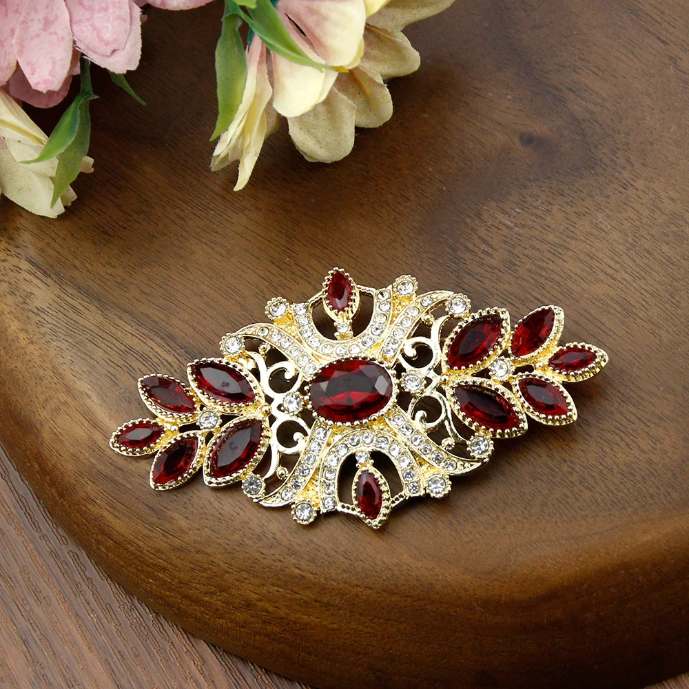 Elegent Algeria Morocco Colorful Brooches For Women Ethinc Wedding Jewelry Bohemia Baroque Scarf Caftan Brooch Pins