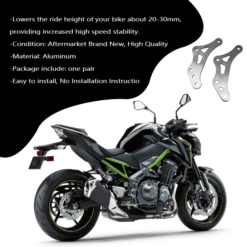Motorcycle Adjustable Rear Suspension Linkage Drop Link Kits Lowering Kit Fit For Kawasaki Z900 Z900RS 2017-2022 2019 2020 2021
