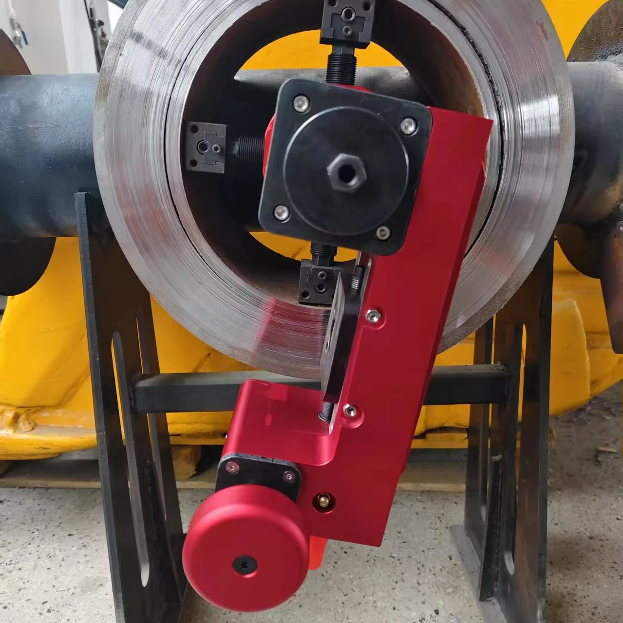 Portable MFC-350 Manual Flange Facer Convenient Hand Power Chamfering Machine