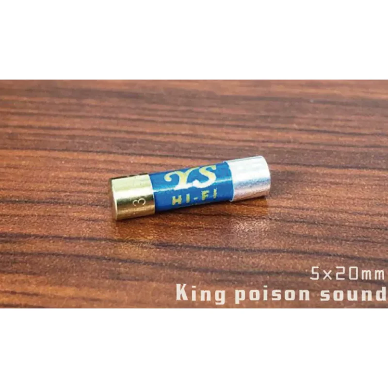 Britain YS 5x20mm new enthusiasts gold-plated silver nano audio fuse power amplifier CD decoder 125mA-20A