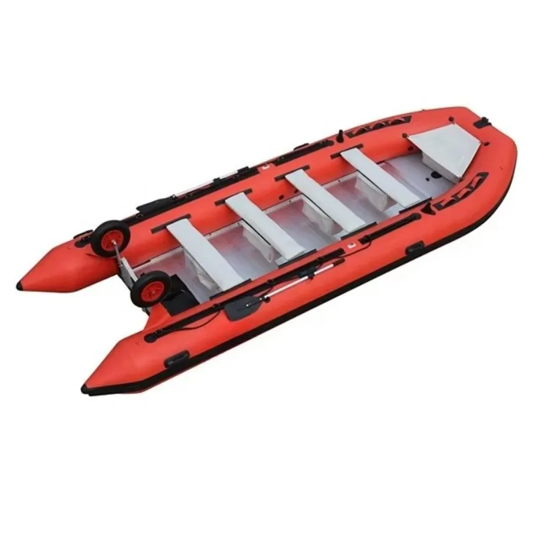Large Size Inflatable Fishing Rowing Boat, Great For Outdoor Fishing And Water Rowing On Rivers