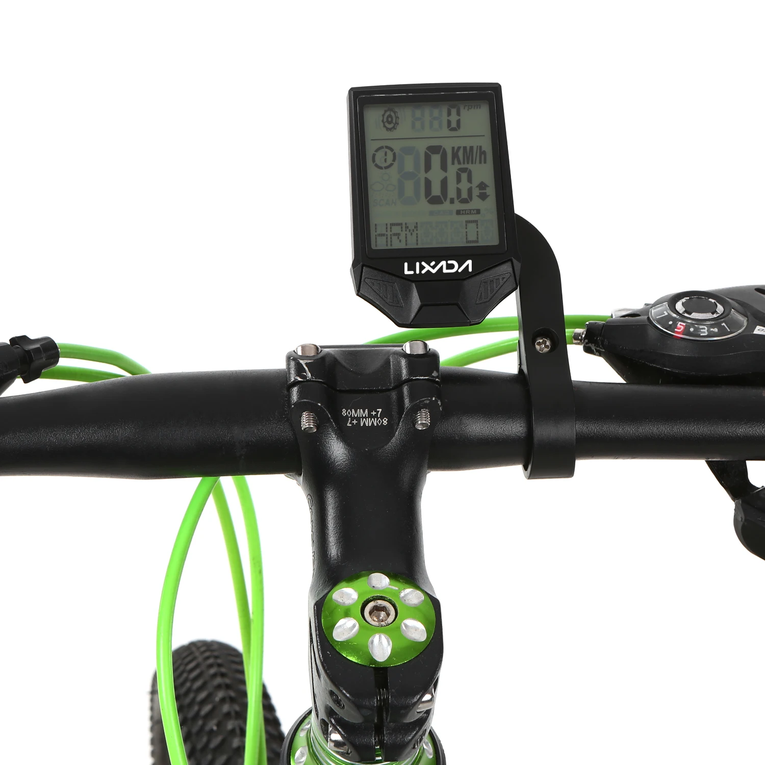 Lixada XH-BC335-LCD Cycling Wireless Computer with Heart Rate Sensor Multifunctional Rainproof Cycling Computer with Backlight