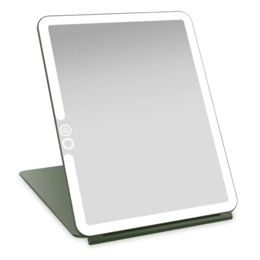 

Eclipse LED Lighted Travel Vanity Makeup Mirror 3 Colour Light, Compact, Portable, Lighted, Rechargeable, Illuminated Mirror Pe