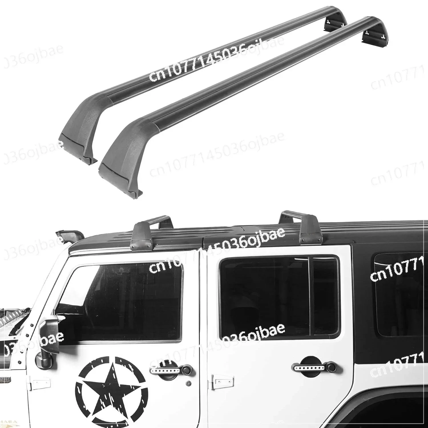 Aluminum Alloy Roof Rack Is Suitable for Wrangler Car SUV Modified Crossbar Kayak Cargo Carrier