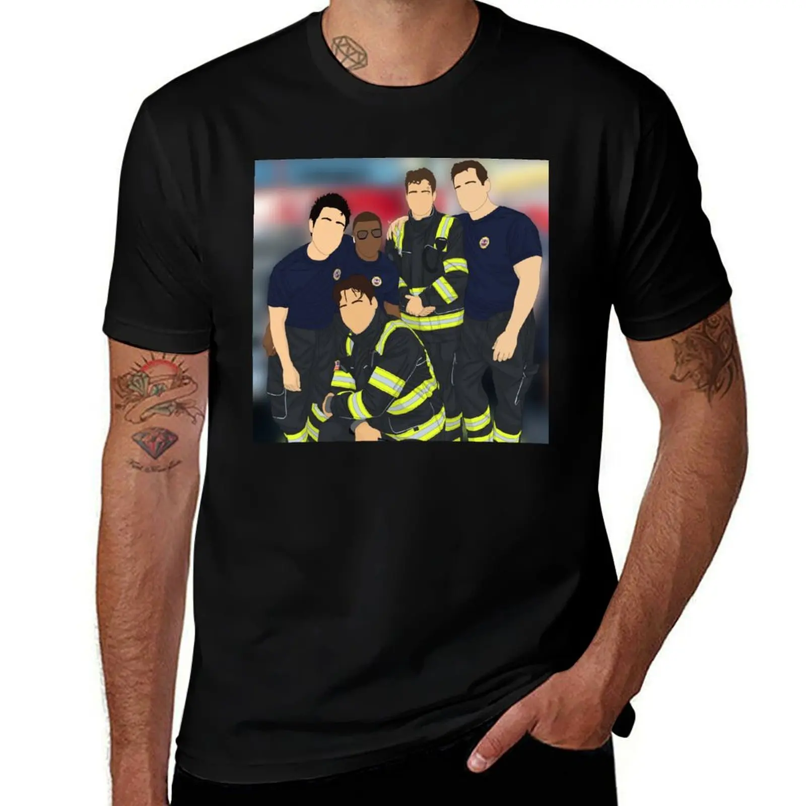 

S8 FireFam T-Shirt affliction shirts graphic t shirts Louboutins graphics mens t shirts casual stylish