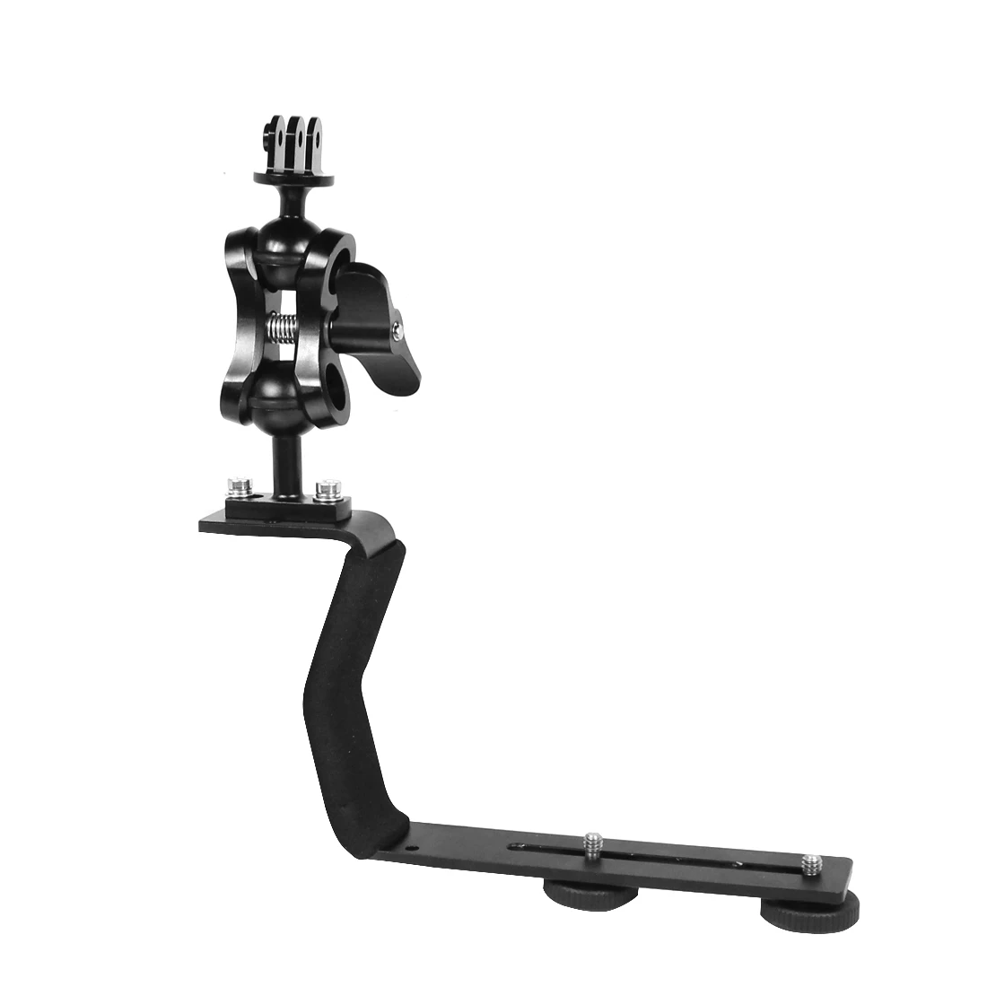 Tauchhalterung aus Aluminiumlegierung, Z-Typ, Einzelgriff mit Basisadapter für Gopro Unterwasserkamera, Fotogehäuse, Taschenlampe – Detail 4