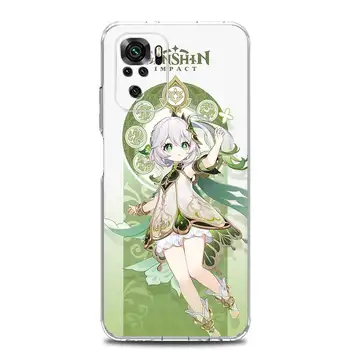 Pouzdro na telefon pro Xiaomi Redmi Note 14 13 12 4G 9 8 10 11 Pro Plus 5G 14C 13C 12C 10C 9C 9A Průhledné TPU kryt Genshin Impact Nahida 8 nejlepší prodej Pouzdro pro Xiaomi Redmi Note Genshin - №5