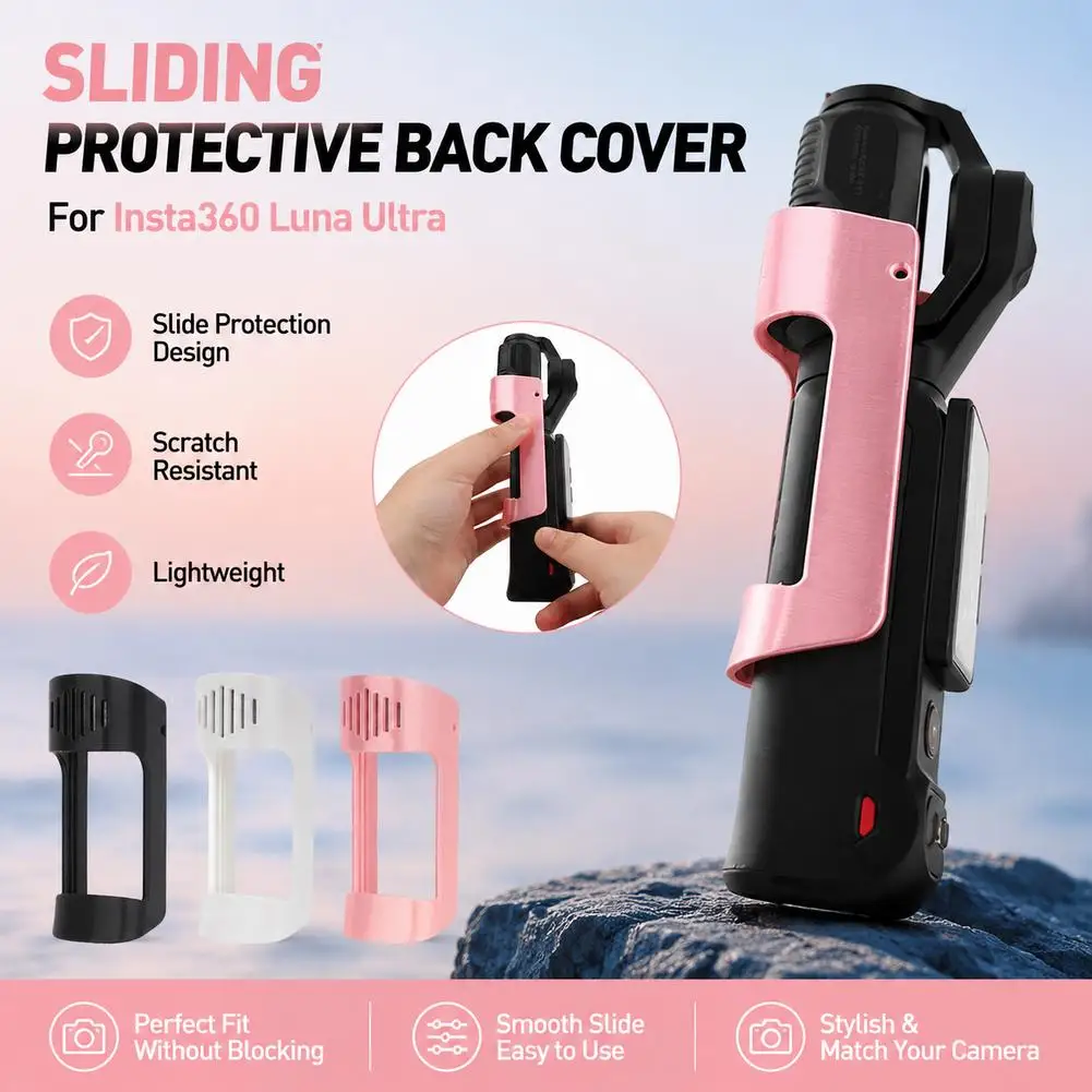 Sliding Protective Back Shell For Insta360 Luna Ultra Camera Plastic Gimbal Lens Protector Cover Anti‑Scratch Anti‑Bump Accessor
