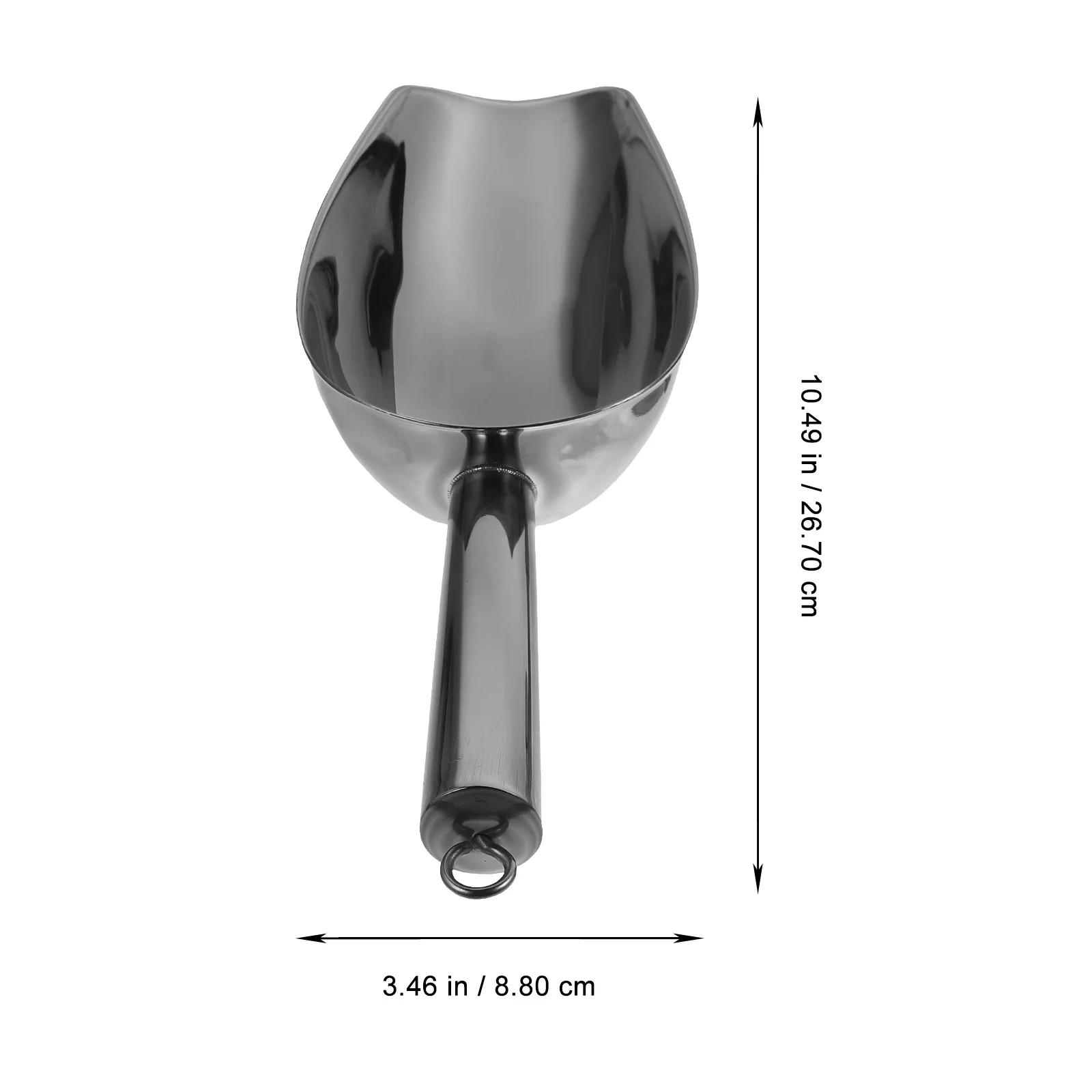 

1 Set Stainless Steel Ice Tong Silicone Grip Anti-Skid Food Candy Scoop Kitchen Flour Shovel For Household Restaurant Bar Use