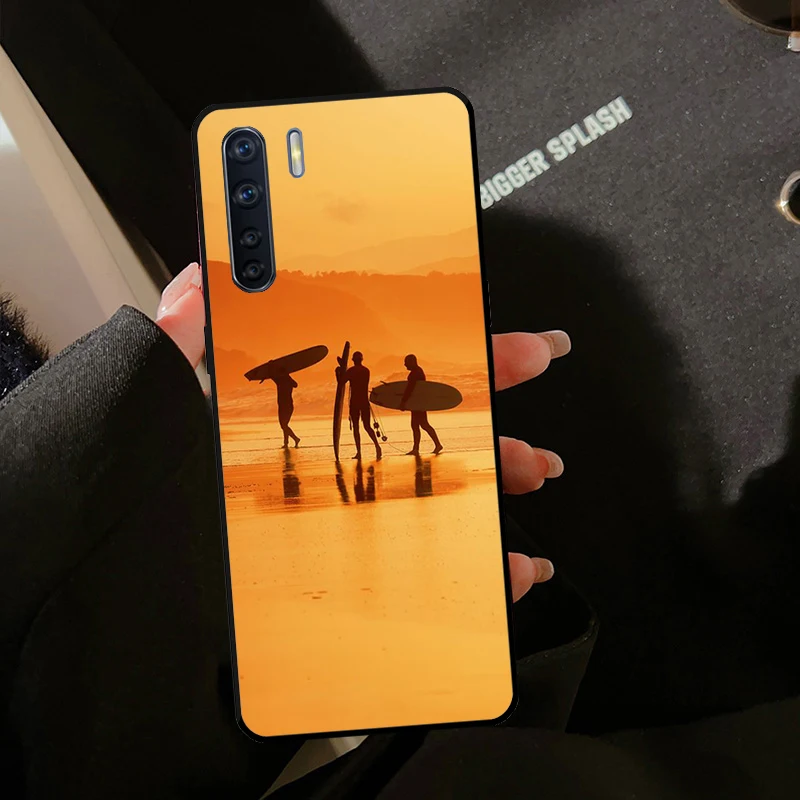 Surfer Surf Hang Loose Shak Case For OPPO A78 A98 A17 A77 A54 A74 A94 A15 A52 A72 A93 A16 A76 A96 A5 A9 A57S A53S Cover