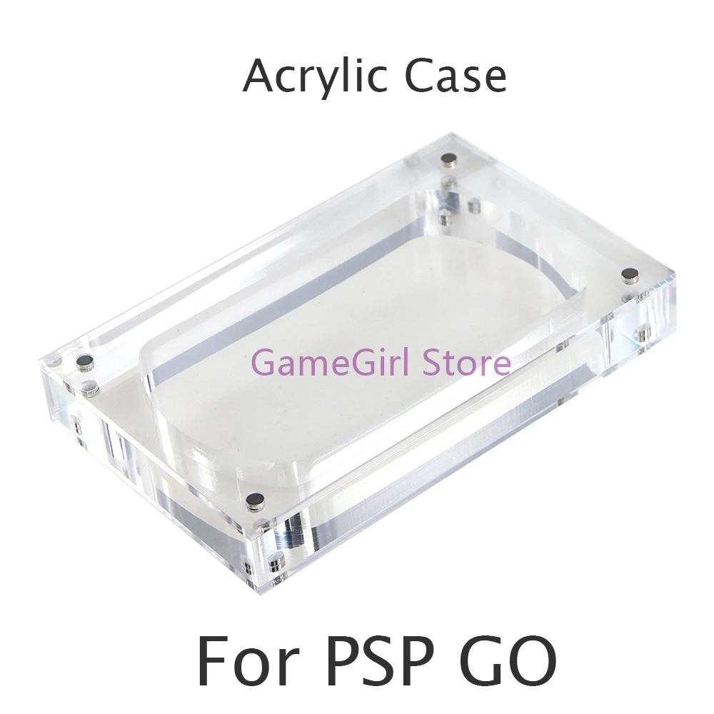 

1pc Transparent Acrylic Case Magnetic Lid Display Case for PSP GO Game Console Storage Box