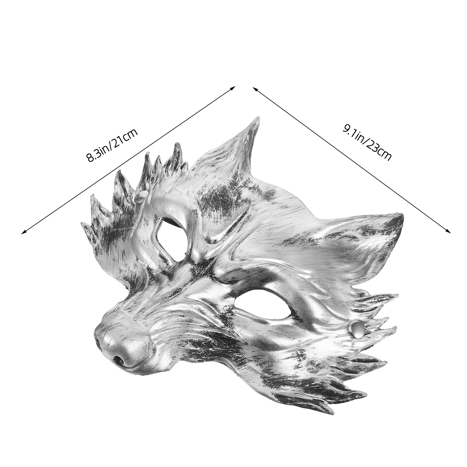 Máscara de zorro realista, accesorio de disfraz de media cara para Halloween, fiesta de disfraces, disfraz de Carnaval, accesorio de zorro realista