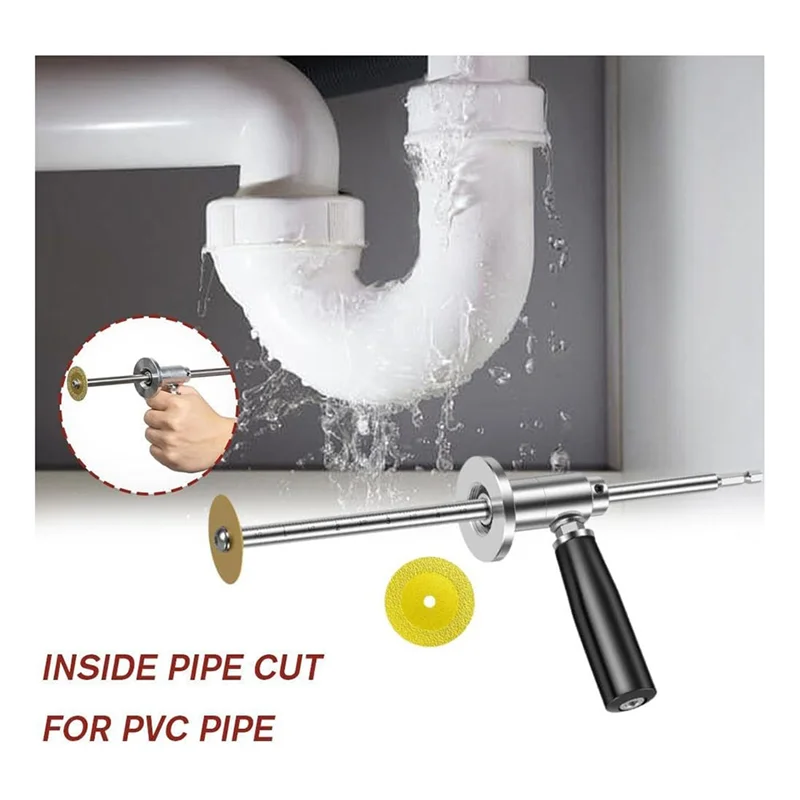 

A88E-Inside Pipe Cutter For PVC Pipe Cutter For 1-1/2 Inch To 8 Inch PVC Pipe 7" Adjustable Cutting Depth With Cutting Wheel