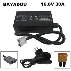 16.8V 30A Fast Charger 14.4V 30A Li-ion Chargers For 4S 14.8V 100AH 200AH 300AH Lithium Energy Storage RV UPS Battery SB50 XT90