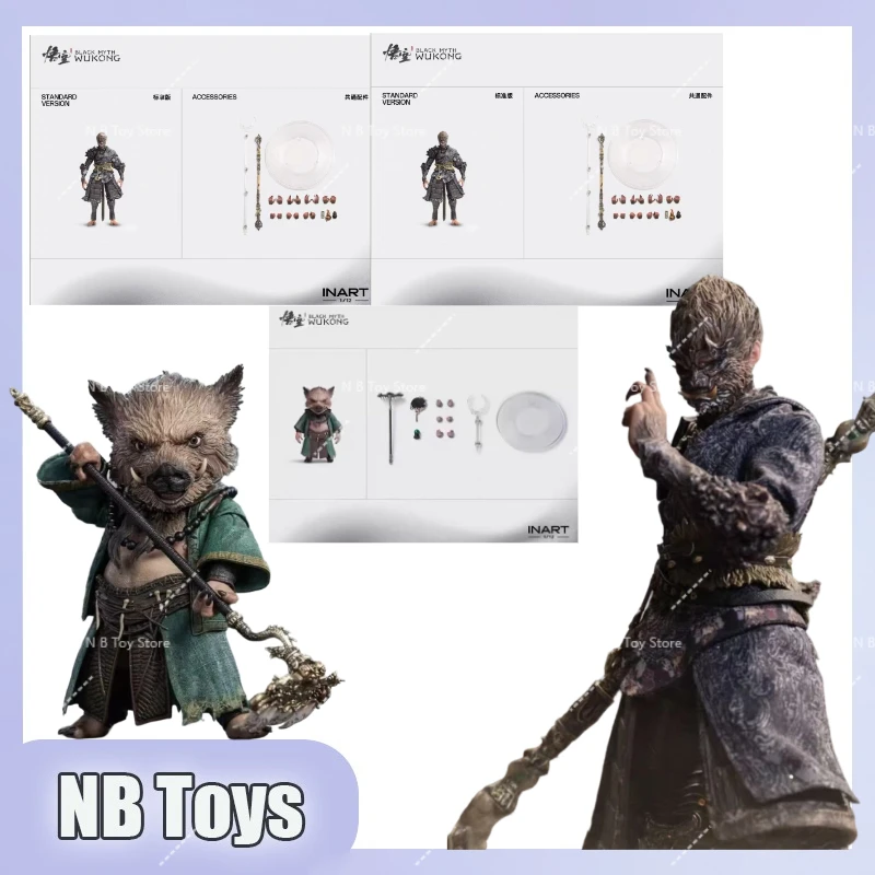 

INART Inart Black Myth Wukong The Destined One in The Bronze Armor Set 1/12 Deluxe Ver Collection Game Anime Model Toy Gift