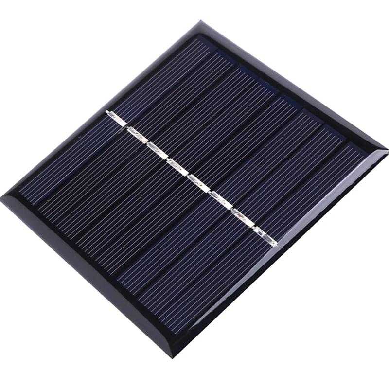 6X 1W 4V Rechargeable AA Battery Solar Cell Charger With Base For 2XAA Batteries Charging Directly