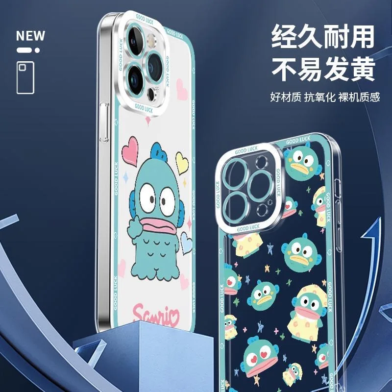 Cute Anime Hangyodon Phone Case For OPPO A60 A57 A38 A79 A58 A98 A5 F9 F11 A94 A92 A76 A74 A73 A54 A53 A31 A15 2020 Pro 5G Cover