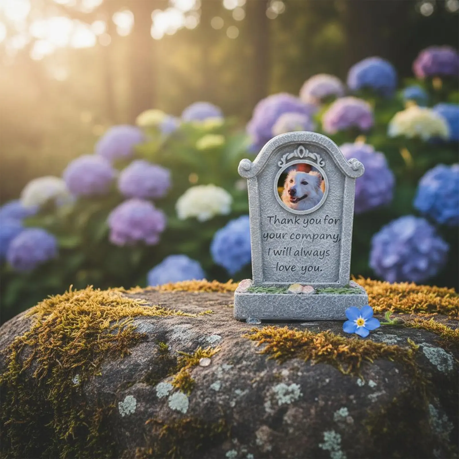 Pet Grave Marker Resin Pet Tombstone Ornament Feline Tombstone Long-Lasting Feline Remembrance Statue Easy to Clean for Yard view 4