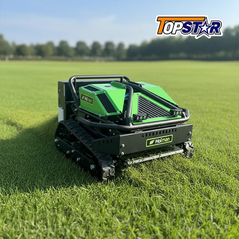

Quiet Remote Control Lawn Mower Electric Battery-Powered with Adjustable Cutting Width for Home Yard Small Farm Use