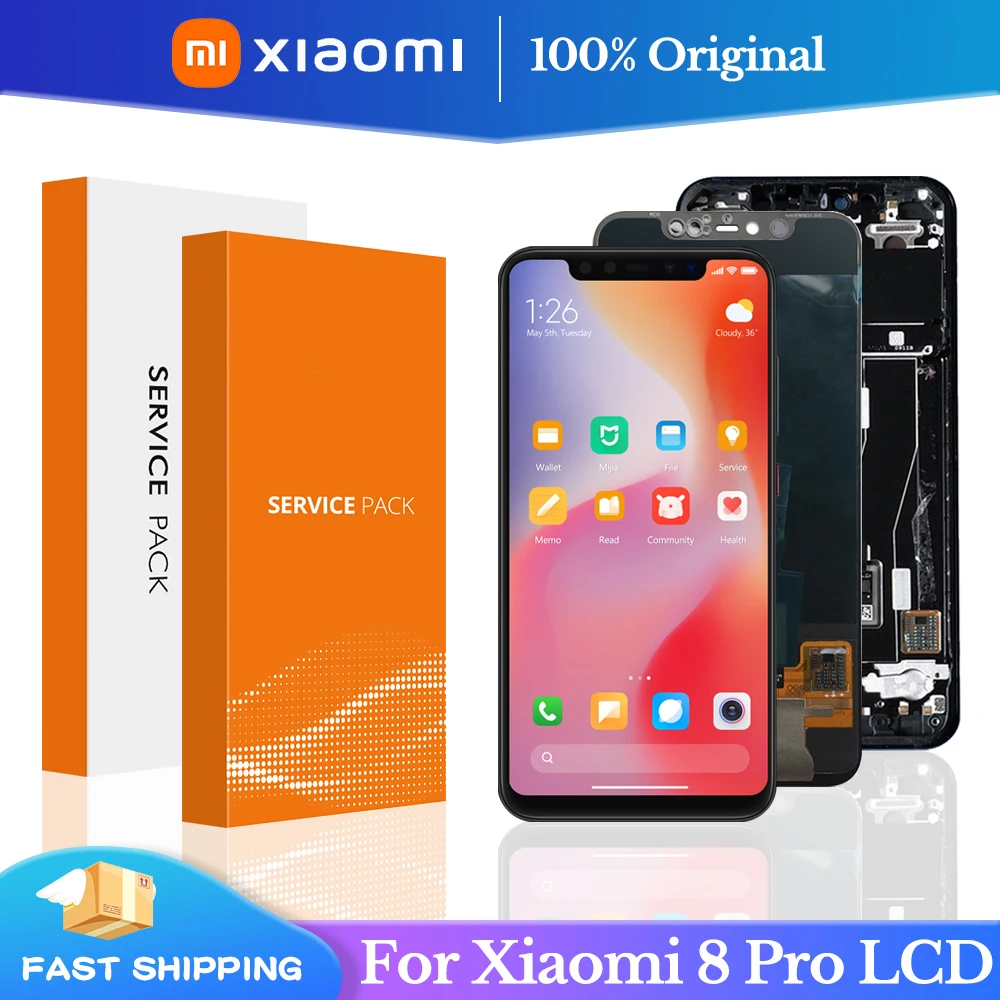 

6.21" Original For xiaomi Mi 8 pro LCD Touch Screen Digitizer with frame Replace For Mi8 Explorer m1807e8a LCD Screen Display